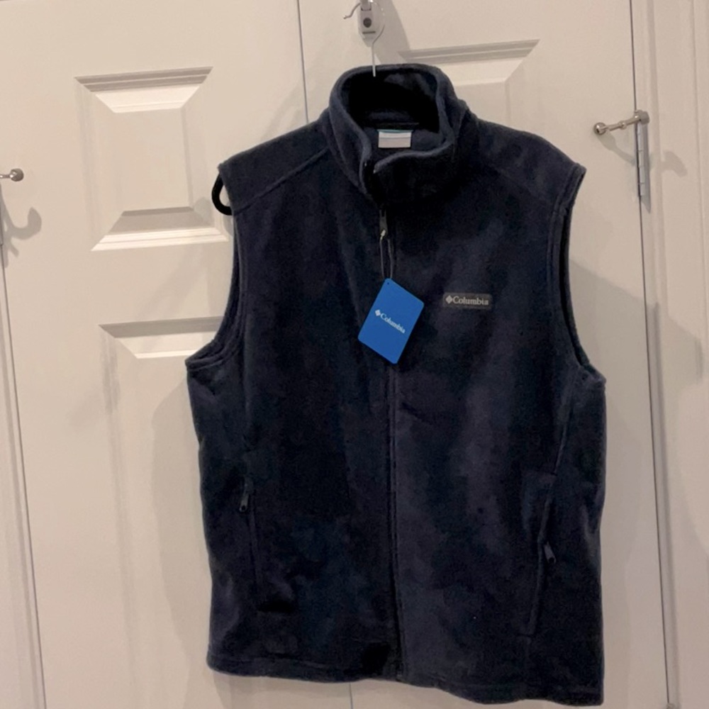 Columbia Men’s Steens Mountain FleeceVest. SZ M. Blue